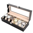 thumbnail image 3 of Caja de reloj de cuero sintético de 2, 3, 6, 10, 12, 20 y 24 bits, caja de almacenamiento para relojes, 3 of 5
