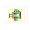 thumbnail image 1 of Heritage Building Gate Hangzhou Photo Mount Frame Picture Art Painting Desktop 5x7 inch, 1 of 3