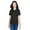 Black, variant on Harriton M265W Ladies 5.6 oz. Easy Blend Polo