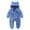 Blue, variant on Godderr 6M-3Y Toddler Newborn Baby Rompers Ear Hooded Jumpsuit Ears Fleece Jumpsuit Outwear Long Sleeve Zipper Winter Coat Outfits for Baby Girls Jumpsuit