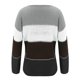 thumbnail image 4 of Lady Colorblock Baggy Sweater Pullover Knitwear Top, 4 of 5