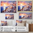 thumbnail image 4 of Designart "Greece Oia painting II" Cityscapes Floater Framed Canvas Print, 4 of 7