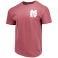 thumbnail image 2 of Men's Maroon Mississippi State Bulldogs Baseball Flag Comfort Colors T-Shirt, 2 of 5
