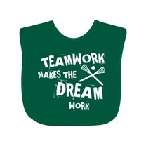 Inktastic Lacrosse Teamwork Boys or Girls Baby Bib