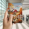 thumbnail image 4 of Thanksgiving Shiba Inu Pilgrim Grateful, Thankful, Blessed Fall Welcome Travel Passport Wallet Shibas Dog Lovers Gifts Idea PU Leather Passport Holder Cover - 00021, 4 of 5
