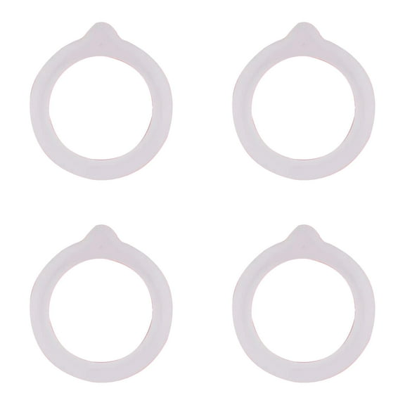 HJQEQVD 4PCS 2.67 Inch Silicone Sealing Rings Gaskets White Food Grade Rubber Seals Spare Silicone Replacement Gasket for Plastic Mason Jar Lids Glass Jars