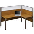 thumbnail image 2 of Bestar Pro-Biz Single Right L-Desk Workstation With 2 Melamine Privacy Panels and 2 Acrylic Glass Privacy Panels, 2 of 2