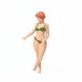 thumbnail image 2 of Figura Femenina En Miniatura Impresa En 3D, 3x1:64, Con Traje De Baño, Pintada A Mano, Estilo Playero, Para Coleccionistas Y Aficionados. Bikini Con Piernas Cruzadas., 2 of 7