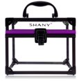 thumbnail image 1 of Bolsa de viaje transparente Cosmetic Train Case SHANY con cierre seguro, 1 of 7