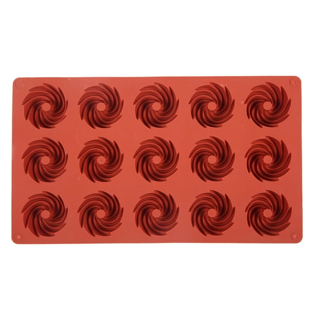 Molde de Cocina silicona JShteea para mini magdalenas redondo 16 agujeros Libre de BPA