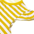 thumbnail image 6 of Atogsazn Baby Girl Summer Casual Clothes Set Kids Short Sleeve Striped Dress and Capris 2 Piece Set Outfits 1-2 Years A-Yellow on Clearance, 6 of 7