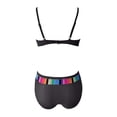 thumbnail image 4 of WILLBEST conjunto de Bikini de Cintura Alta para Mujer, Traje de Baño de Dos Piezas con Nudo Frontal, 4 of 4
