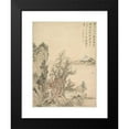 thumbnail image 2 of Tsubaki Chinzan 19x24 Black Modern Framed Museum Art Print Titled - Dwelling by the Shore (1847), 2 of 5