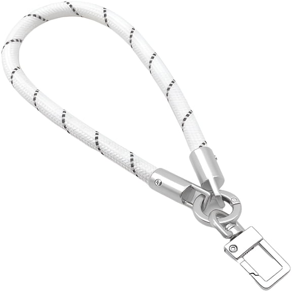 GJX Anti-Lost Cell Phone Wrist Strap for Smartphones & Mobile Gadgets | Hands-Free Premium Lanyard Wristlet Loop - Stripes & Titanium Tether