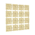 thumbnail image 5 of DecMode Gold Aluminum Geometric Wall Decor with Hammered Designs, 5 of 7