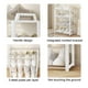thumbnail image 4 of Zapatero organizador de 4 niveles | Estante de plástico para guardar zapatos | Zapatero blanco para entrada, armario y dormitorio | 53 x 42 x 18 cm | Fácil montaje sin herramientas, 4 of 6