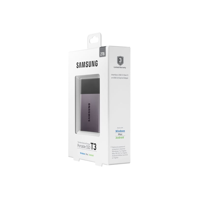 Samsung Portable SSD T3 MU-PT2T0B - solid state drive - 2 TB - USB