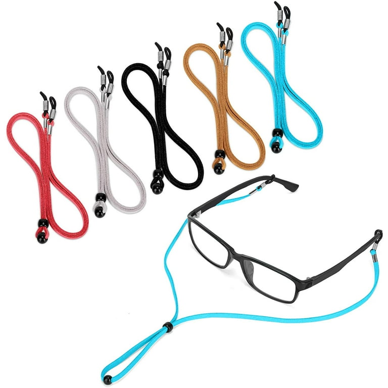 5 Pieces Glasses Strap Chain,spectacles Cord Sunglasses String Adjustable  Eyeglass Lanyard Neck Straps,eye Glasses Cord Chain Non-slip Glasses Holder
