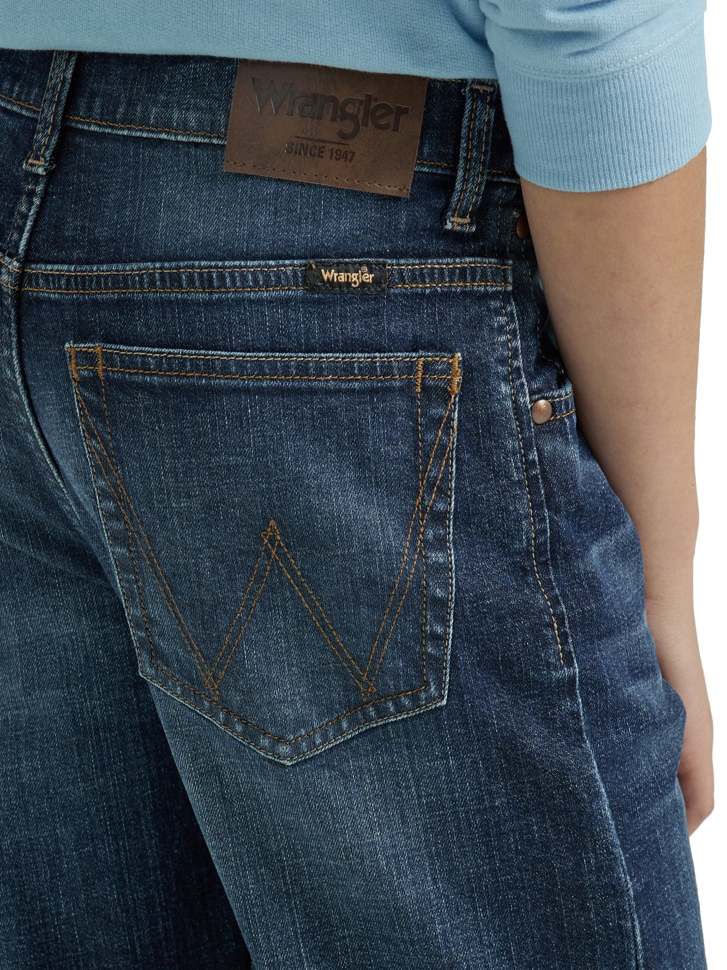 Wrangler® Boys Straight Fit Denim Jeans, Sizes 4-18 Regular, Slim, & Husky