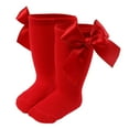 thumbnail image 1 of XDZJLR Chaussettes Bébé Hiver Chaudes Longues Garçons Filles Enfants Princesse Chaussettes de Sol Rouges 0-12 Mois, 1 of 6