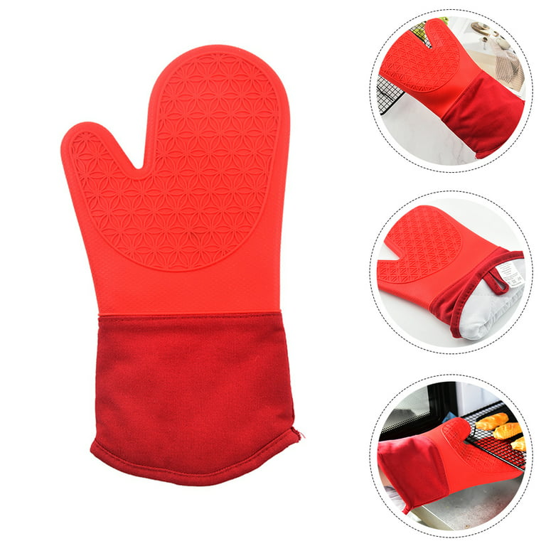 Heat Resistant Silicone Oven Glove, Oven Oven Glove Oven Mitts