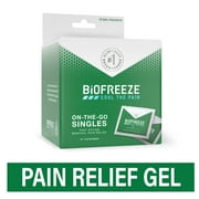 Biofreeze On-The-Go Pain Relieving Gel, Arthritis, Muscle, Joint and Back Pain Relief, 3 mL Travel Packets, Box of 16