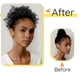 thumbnail image 5 of Bun, 4-Inch Short Synthetic Afro Kinky Curly Hair Bun Extension for Women, Gray Color, Perfect for Everyday Wear, 5 of 5