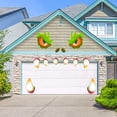 thumbnail image 2 of Halloween Monsters Face Outdoor Decoration With Eyes Fangs Nostril Garage Door Archway Entryway Car Decorations, 2 of 8