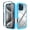 Blue, variant on Feishell Slim Case for iPhone Air, Military Grade Shock Absorption Two-layer Protection Hard PC & Soft TPU Transparent Anti-Scratch Lightweight Clear Ultra Thin Phone Case,Blue