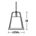thumbnail image 4 of LIZP18MBSN AFX Lizzette - 1 LED Pendant-21 Inches Tall and 18 Inches Wide-Satin Nickel Finish, 4 of 4