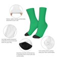 thumbnail image 3 of Goofa Forestgreen Pattern Children's Crew Socks, Kids' Daily Wear and Sports Socks, Breathable Socks, Sports Socks, Moisture-Wicking Socks for Children, 3 of 6