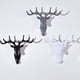 thumbnail image 5 of Perchero de pared Bearachild con astas de cabeza de ciervo decoración de animales negro, 5 of 6