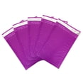 thumbnail image 1 of Beauticom Purple (25 Pieces) 4"x8" Self-Seal Poly Bubble Mailer Envelopes Eco Friendly Lightweight Made in The USA, 1 of 5