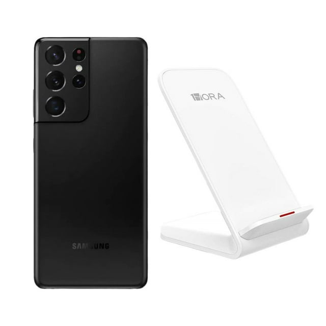 Smartphone Galaxy S21 Ultra Reacondicionado 128gb Negro + Base Cargador Samsung Galaxy SM-G998U