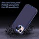 thumbnail image 4 of Entronix Funda Resistente para iPhone 14 Pro, Triple Capa a Prueba de Golpes y Protección contra Caídas, Azul, 4 of 6