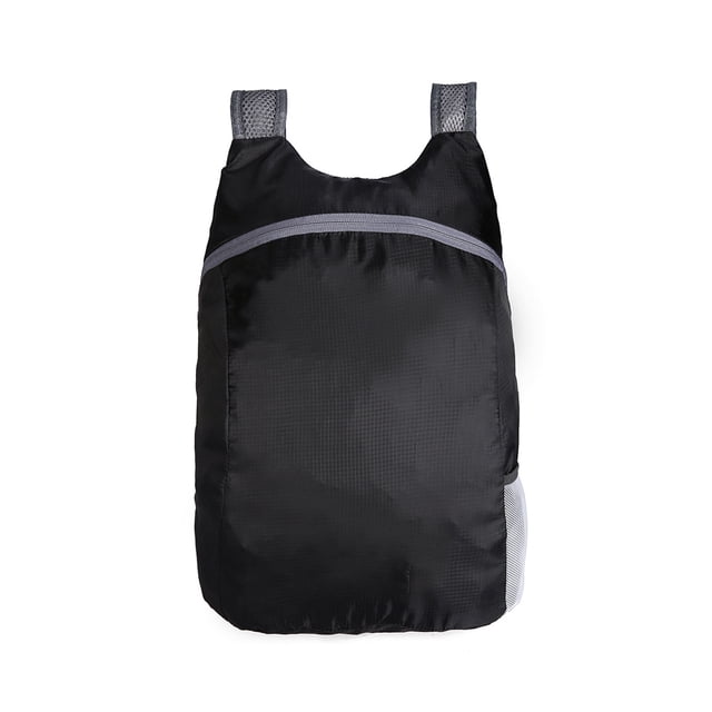 Advancent Mochila de viaje al aire libre impermeable plegable Fitness 20L capacidad bolsa de transporte contenedor de poliéster accesorios de Ciclismo Negro