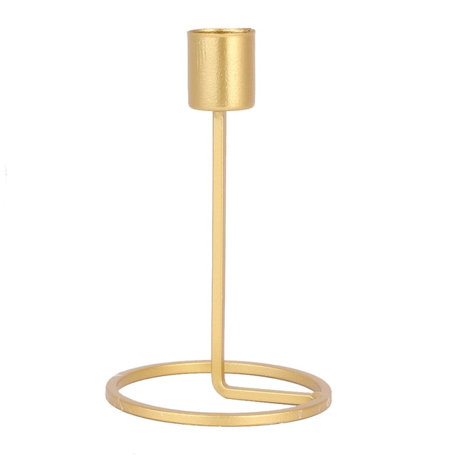 Candelabro de centro de mesa decorativo de mesa de candelabro de hierro de estilo europeo para boda (L)