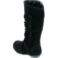 thumbnail image 3 of Kali Footwear Girls Event Jr Faux Suede Ruffle Boots, 3 of 7