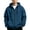 Navy, variant on Casual Hooded Jackets for Men Zip Up Long Sleeve Solid Color Going Out Jacket