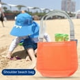thumbnail image 4 of Neinkie Seashell Beach Bags - Shell Mesh Bags for Kids Girls Beach Toy Bags Sand Away Summer Vacation Flamingo Mermaid Shell Bags with Adjustable Carrying Straps and Zipper, 4 of 7