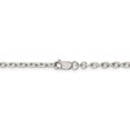 thumbnail image 3 of 925 Sterling Silver 3.25mm Oval Cable Chain Necklace Pendant Charm Fancy, 3 of 9