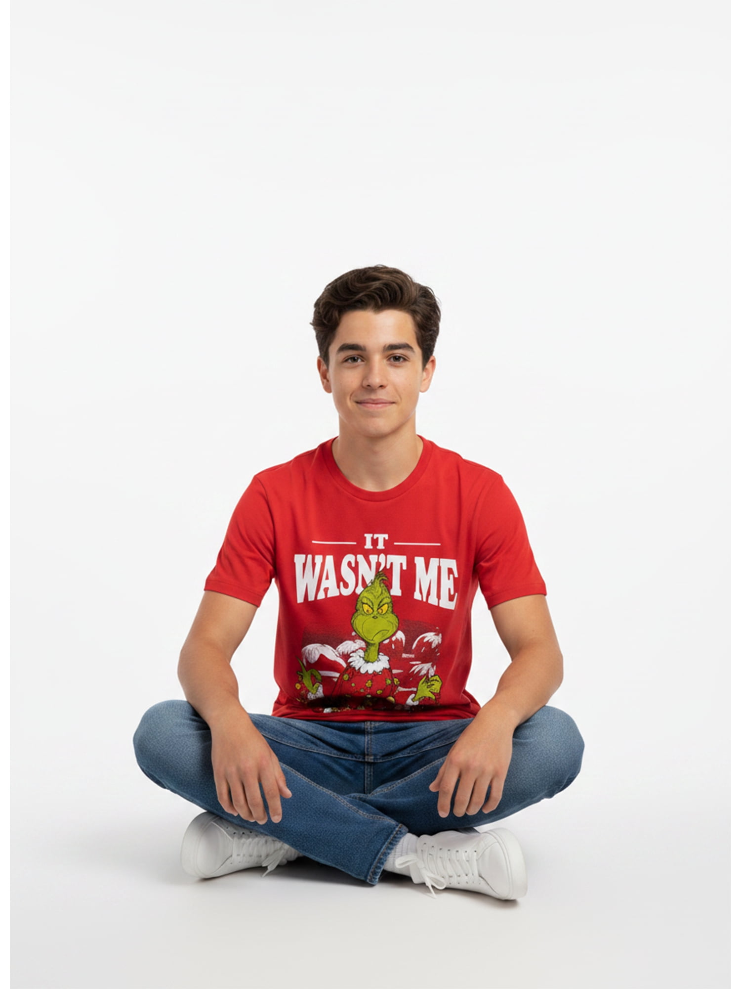 Dr. Seuss’ The Grinch, Boys' Graphic Tee with Short Sleeves, Grinchy McGrincherson, Sizes XS-XXL