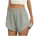 thumbnail image 3 of qolati Women's Athletic Running Shorts Quick Dry High Waisted Side Split Short Yoga Workout Active Gym Shorts with Zip Pockets, 3 of 8