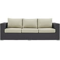 thumbnail image 5 of Modway Convene Outdoor Patio Sofa in Espresso Beige, 5 of 5