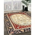 thumbnail image 2 of Ahgly Company Indoor Square Traditional Brown Persian Area Rugs, 7' Square, 2 of 6