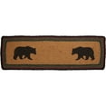thumbnail image 3 of VHC Brands Rustic & Lodge Flooring Wyatt Bear Jute Latex Backing Stenciled Nature Print Rectangle Bedding Accessory, Stair Tread Rect 8.5x27, Crimson Red, 3 of 7