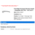 thumbnail image 2 of Front Right Passenger Side Door Handle - Compatible with 1948 - 1952 Ford F1 1949 1950 1951, 2 of 2