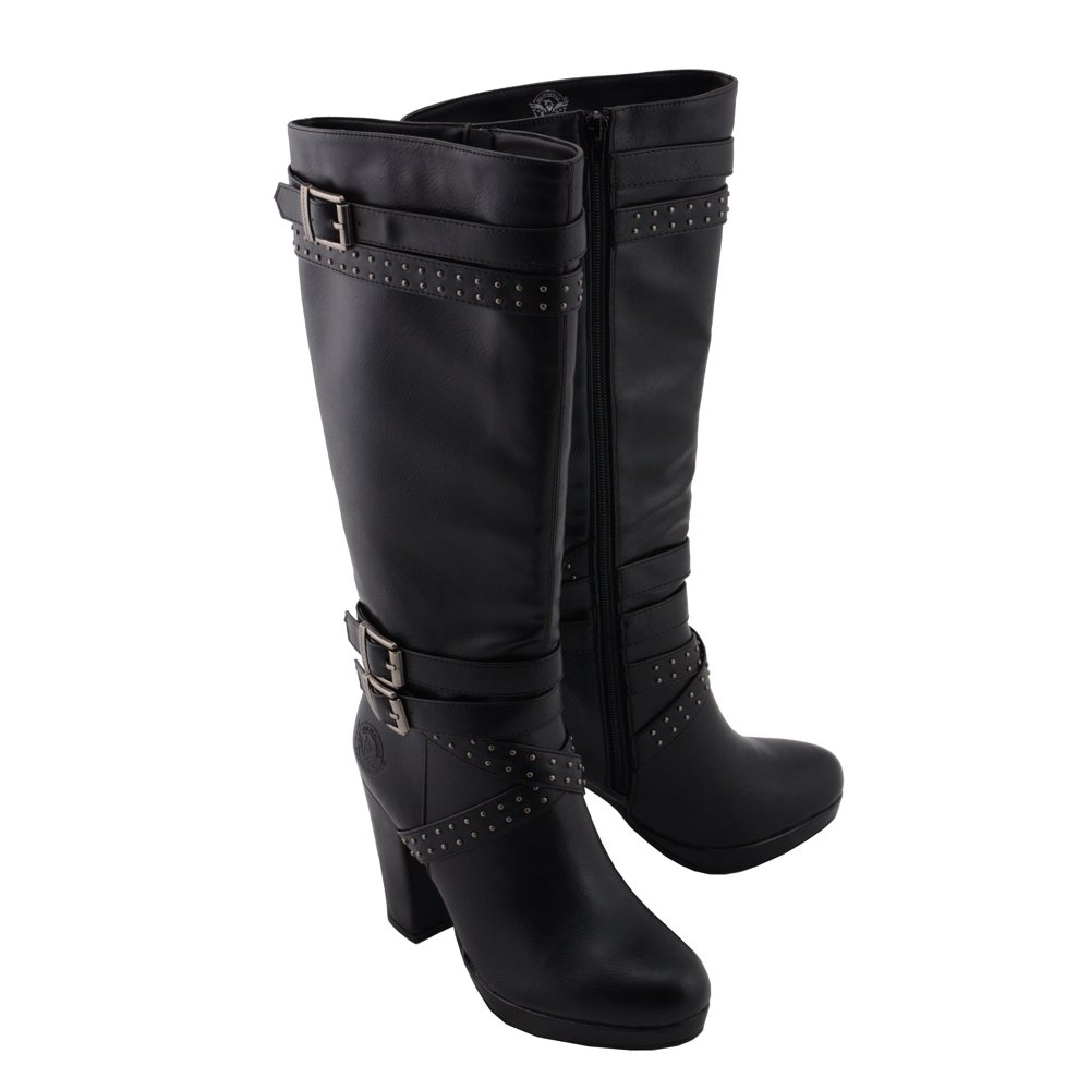 womens tall black boots size 9