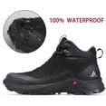 thumbnail image 2 of Botas de senderismo HUMTTO para hombre, todo terreno, impermeables, negras, 2 of 9