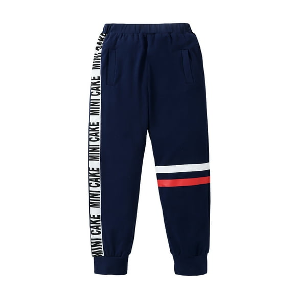 Toddler Boys Pants 4T Toddler Boy Sport Pants 5T Toddler Boy Elastic Letter Prints Matching Pocket Casual Pants Gray